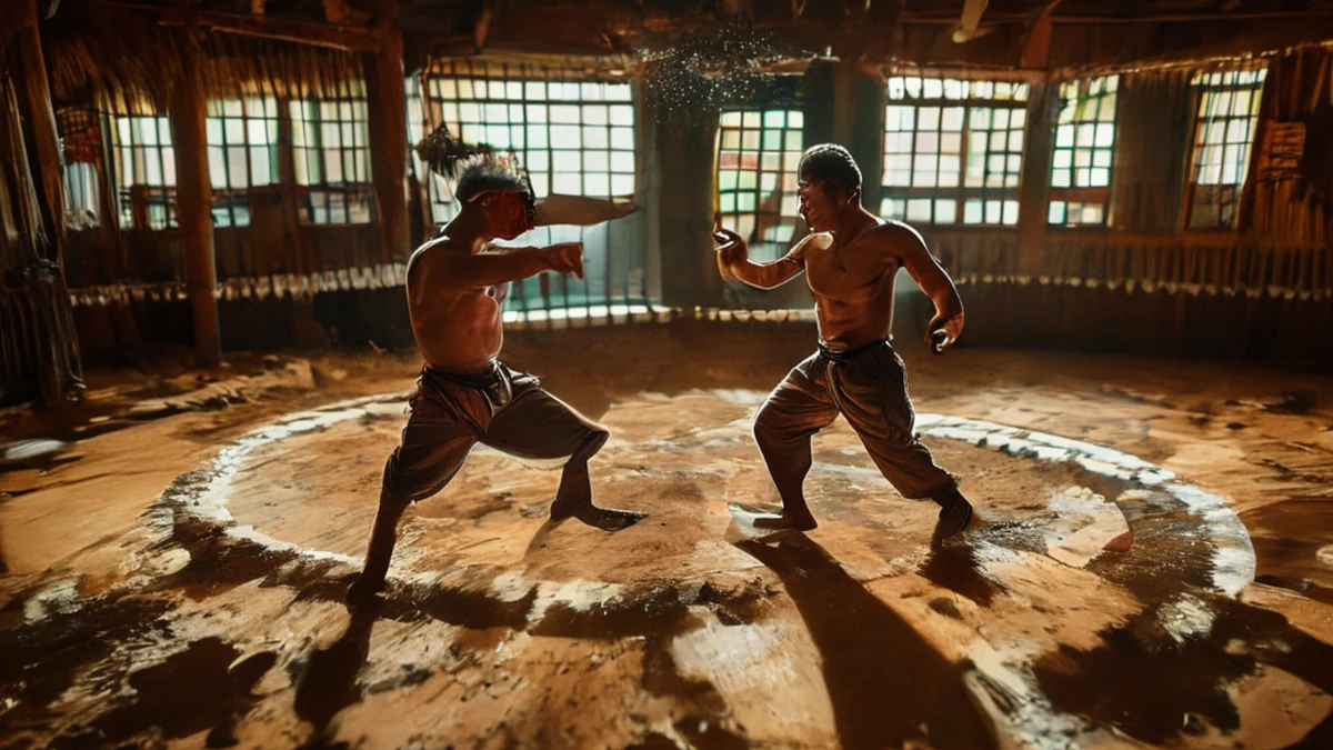 Capoeira clásica: arte marcial brasileño con movimientos acrobáticos y elementos musicales.