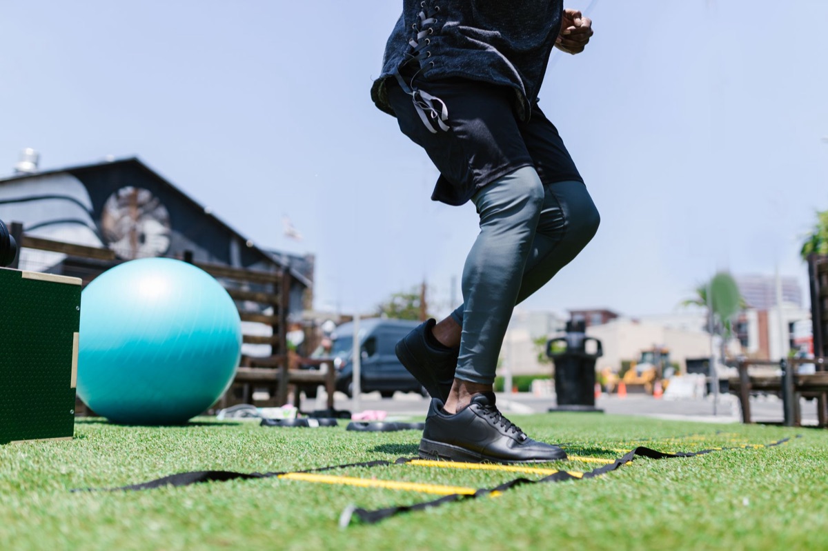 High intensity interval training setup